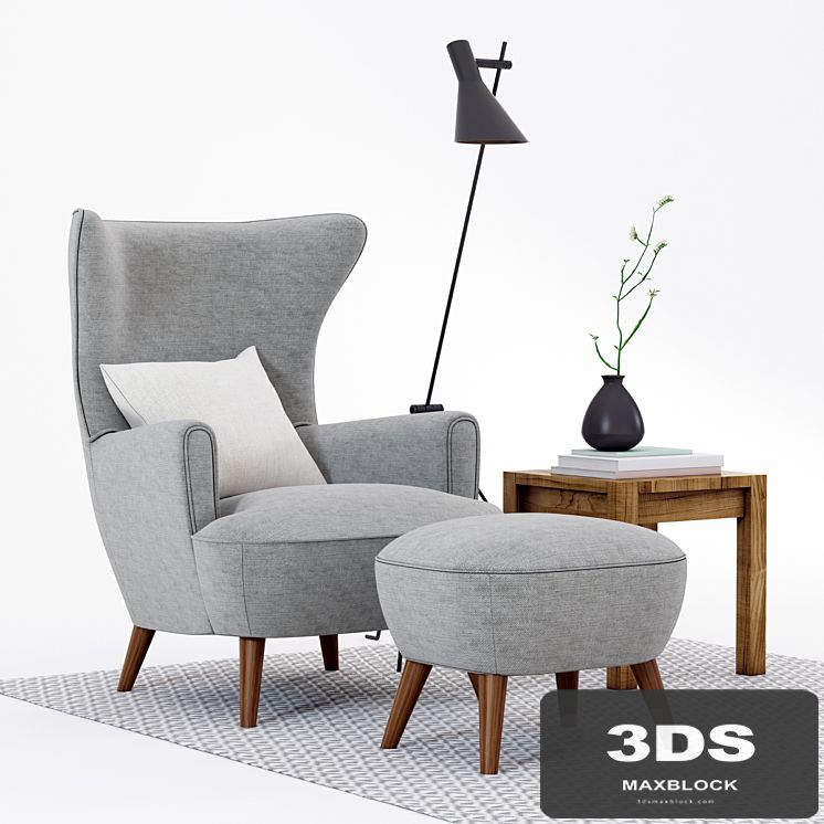 Scandinavian Designs Katja High Back Chair