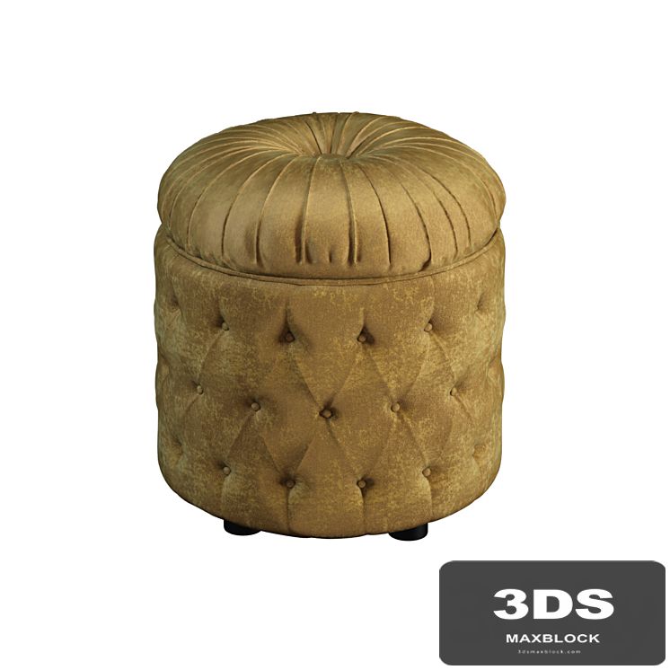 DV home VELVET DOT pouf capitonnee