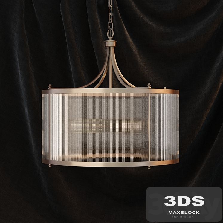 Gramercy glass tube chandelier