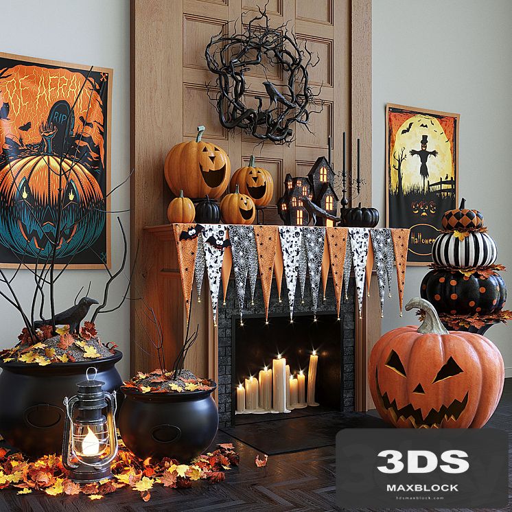 Halloween decor set