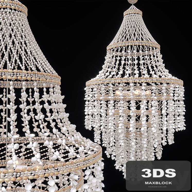 Grand Shell Chandelier D1000