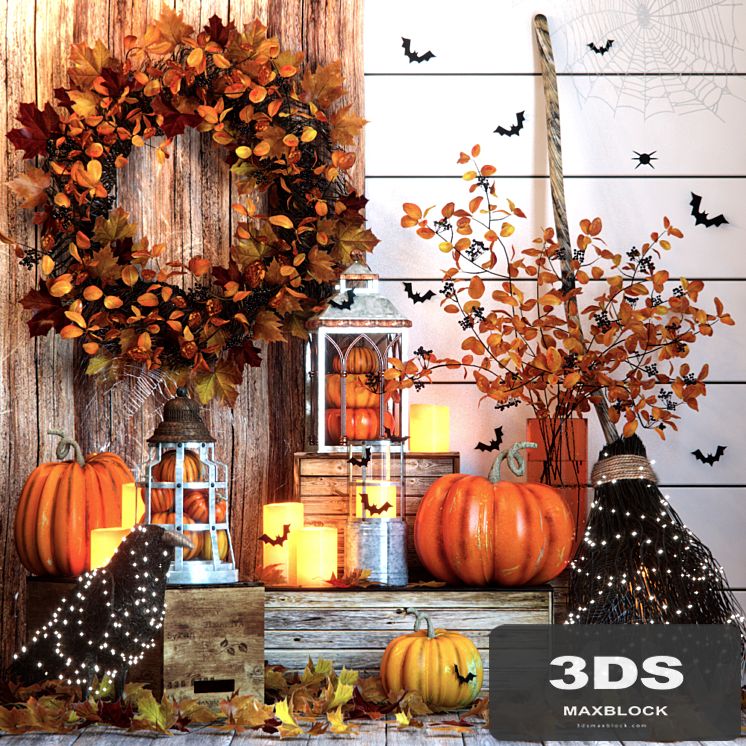 Halloween decor set