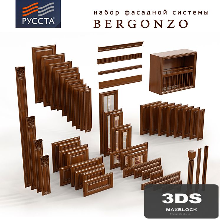 Facade systems for kitchens and furniture Bergonso