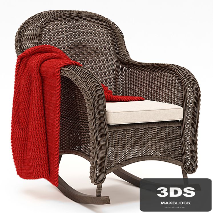 CLASSIC WICKER PLANTATION ROCKER CHAIR