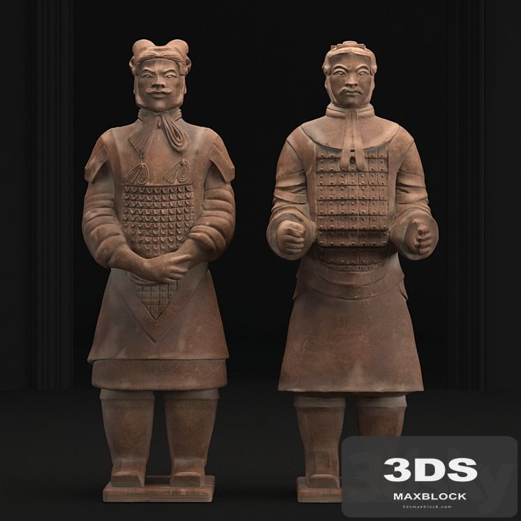 Sculpture of soldiers of the terracotta army