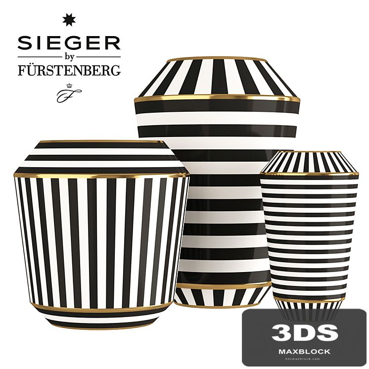 Sieger by Furstenberg Luna Vases