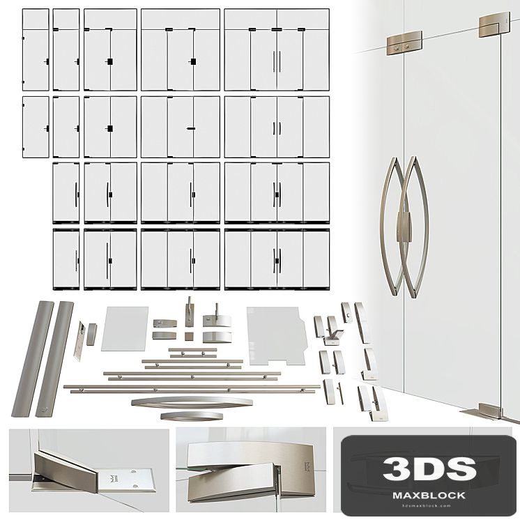A set of glass doors Dorma ARCOS