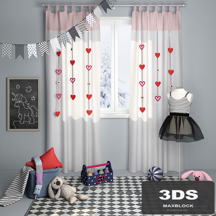 Decorative set for children's room girls
