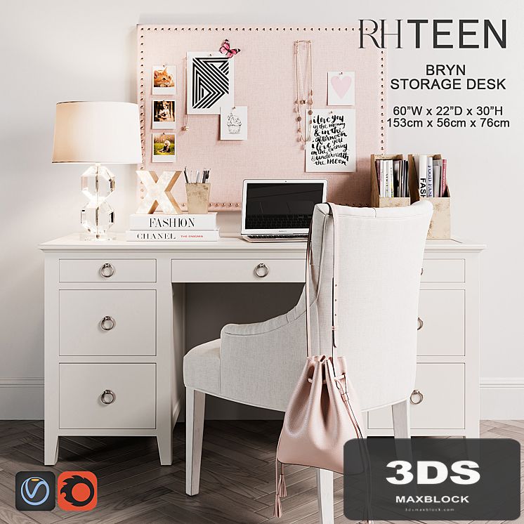 Bryn Storage Desk