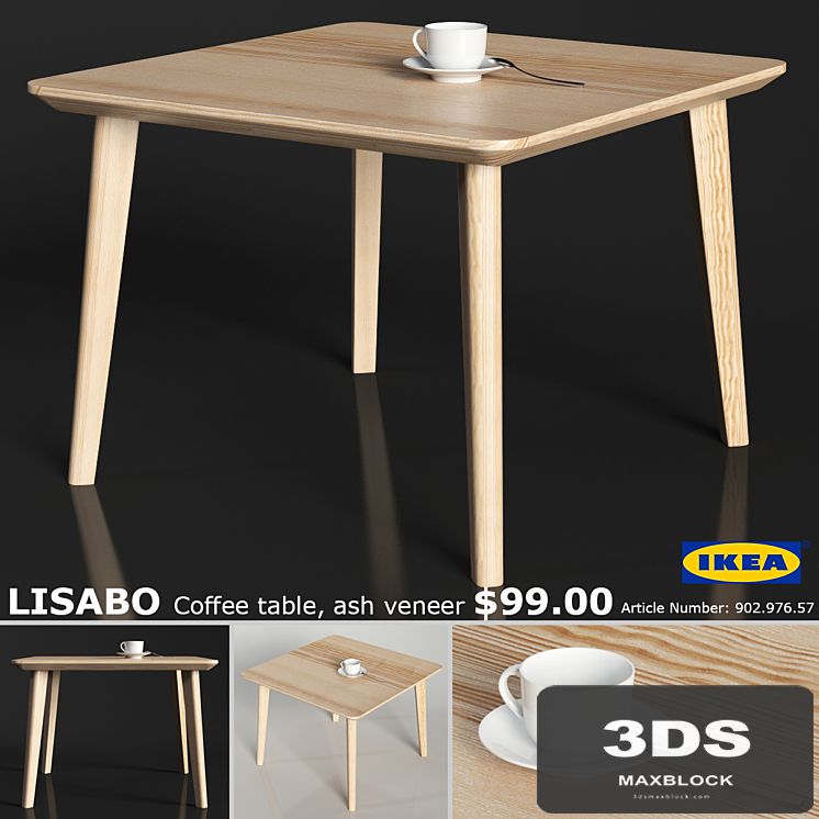 IKEA LISABO coffe table 70cm