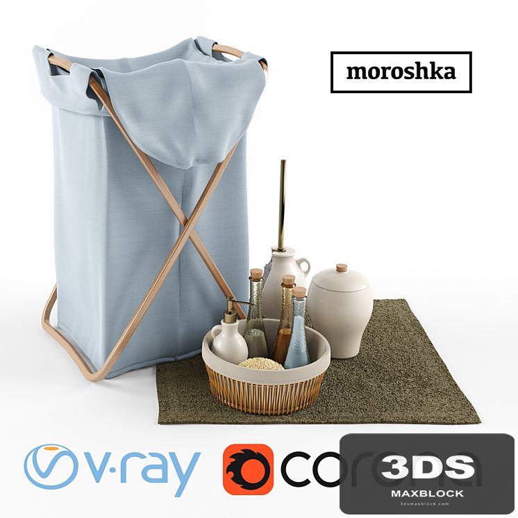 Laundry basket and accessories