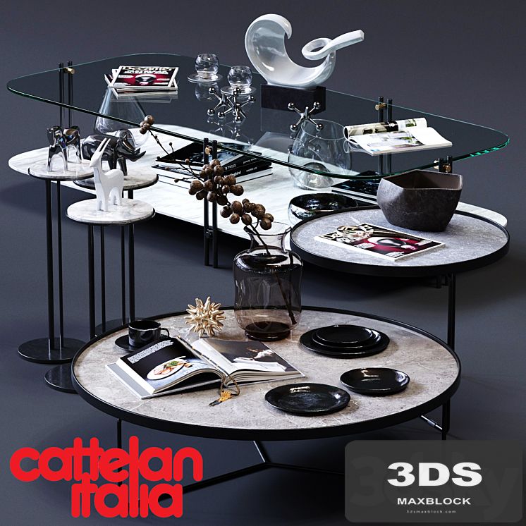 Cattelan Italia Coffee Tables Set 02