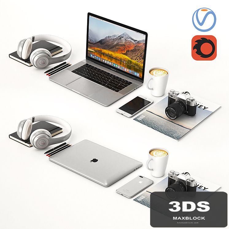 Workplace Silver MacBook