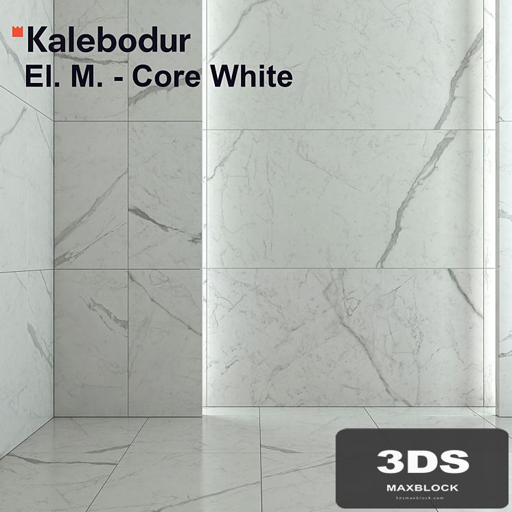 Tile Kale Elegant Marbles - Core White