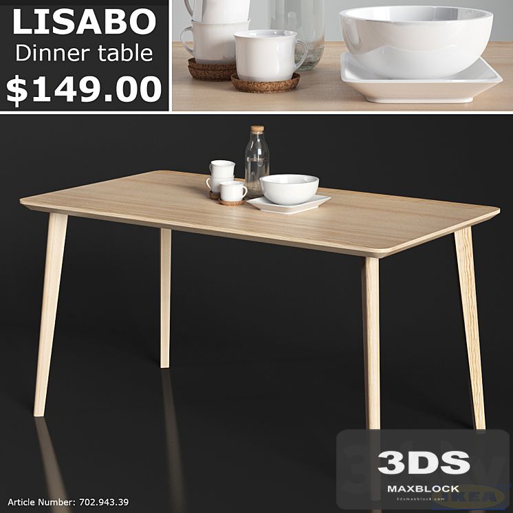 IKEA LISABO dinner table
