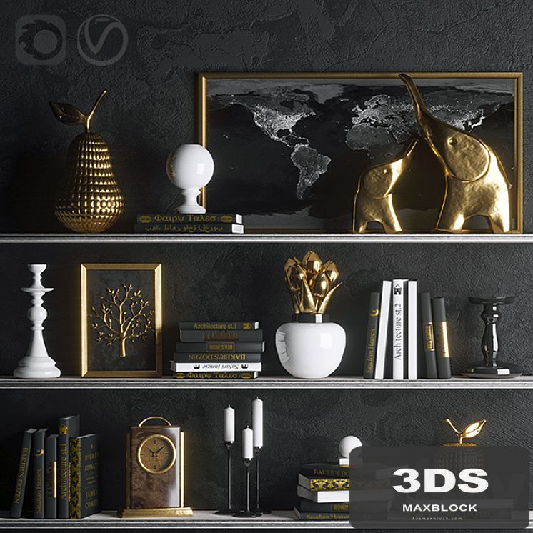 Strict in gold (decor)