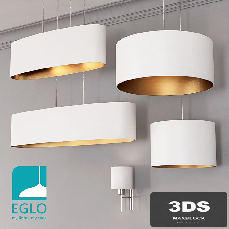EGLO PASTERI set 3 White & Gold