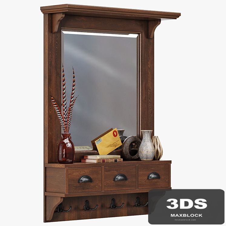 Pottery Barn Classic Entryway Mirror Organizer