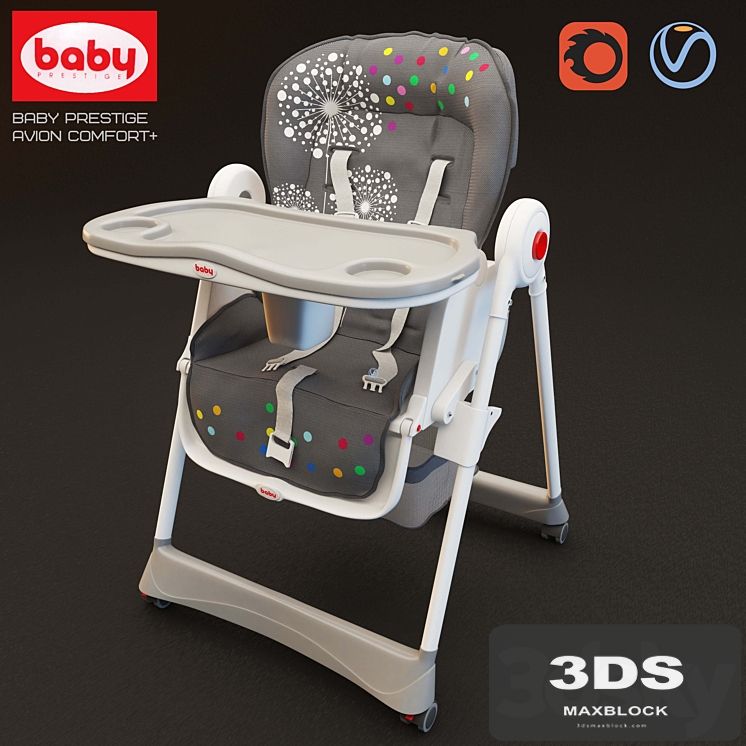 Highchair Baby Prestige Avion Comfort