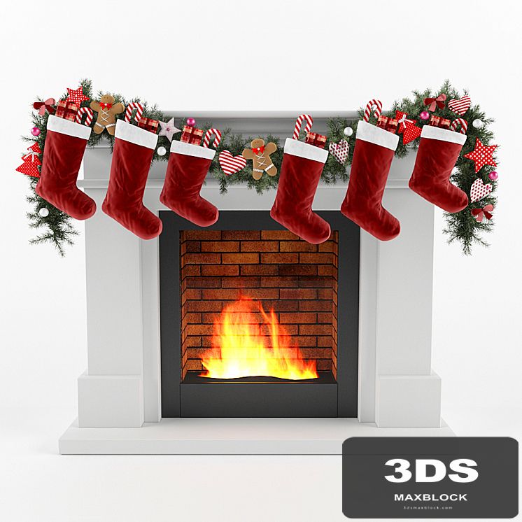 Christmas fireplace