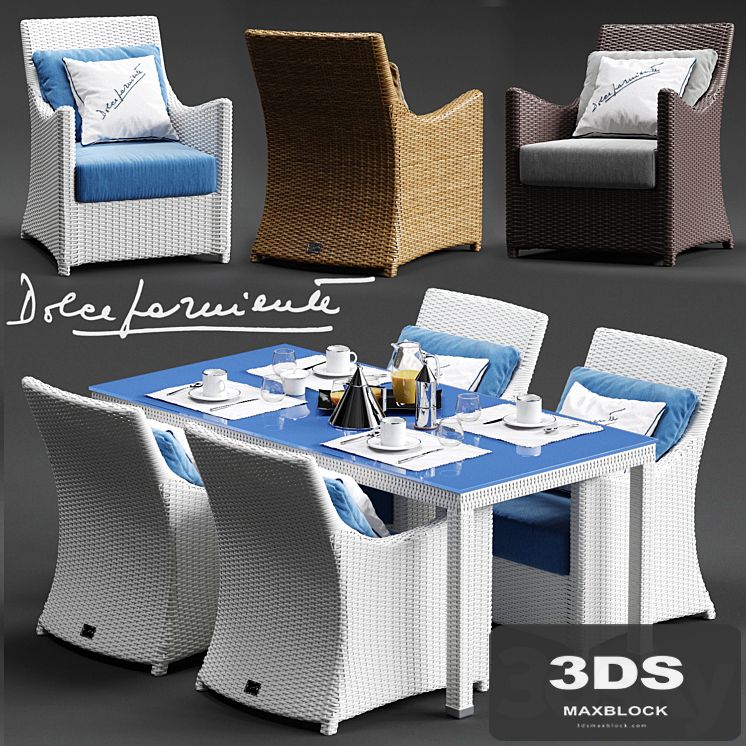 Dolcefarniente SCAURI Armchair and PALINURO Table