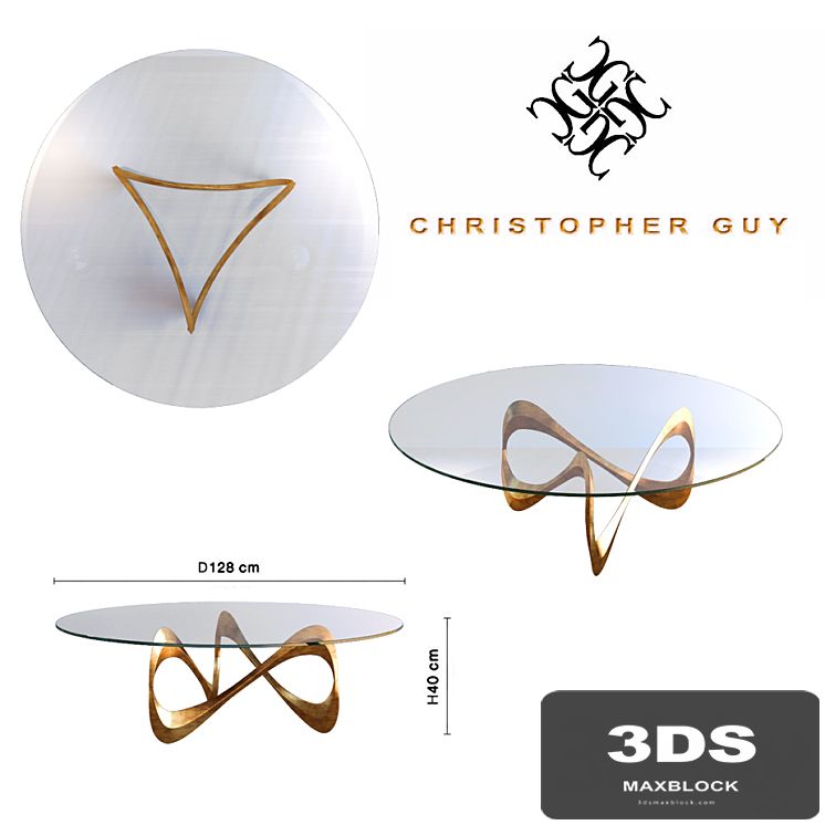 Christopher Guy Parisian Graffiti Table