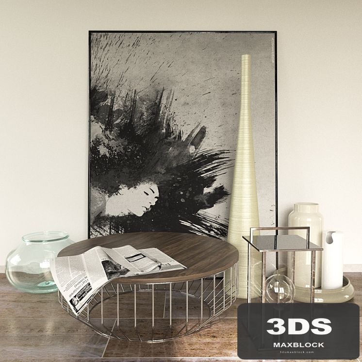 Coffee table Reza Feiz coffee table + decor