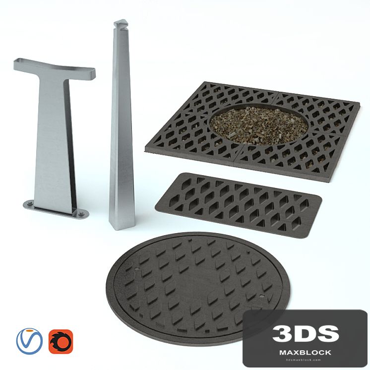 A set of elements of the accomplishment "Strela" from studio Artemy Lebedev 3