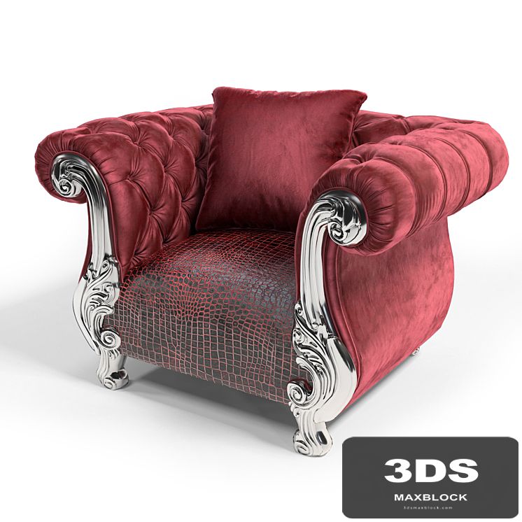 armchair Orsitalia Oceano pelle poltrona