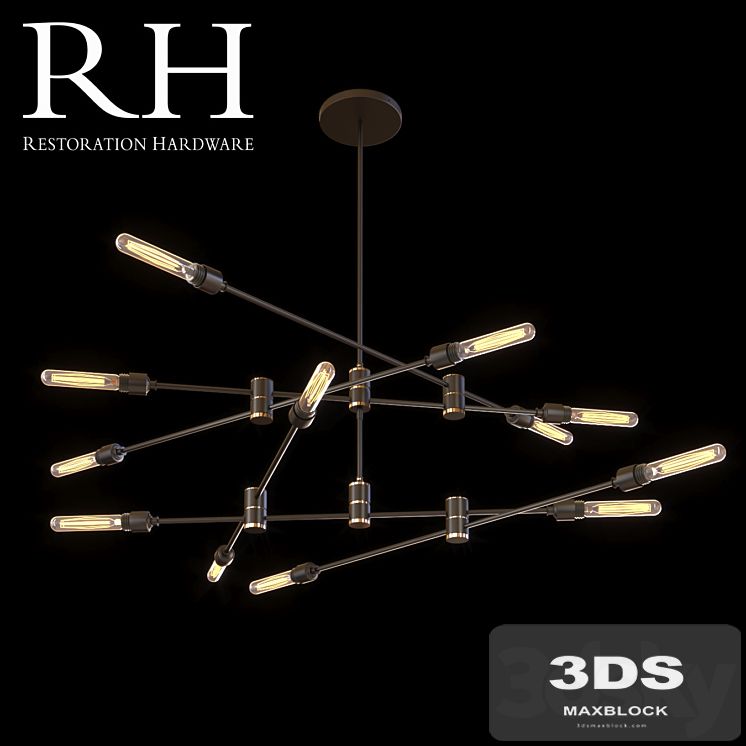 Kinetic 2 Tier Chandelier by Restoration Hardware
