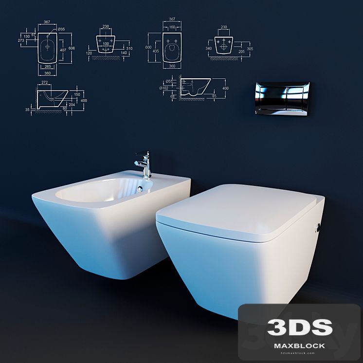 Toilet and bidet Jacob Delafon Escale