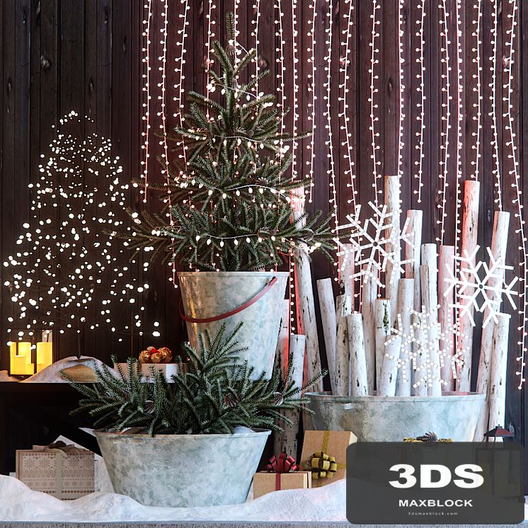 Christmas decor: Entrance group 1