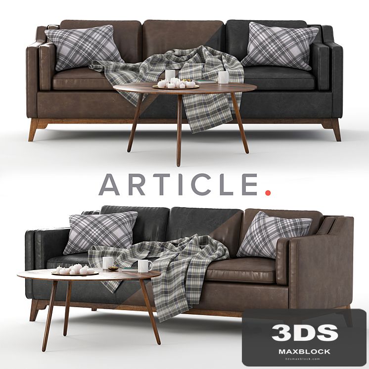 Worthington Sofa & Coffe Table Amoeba