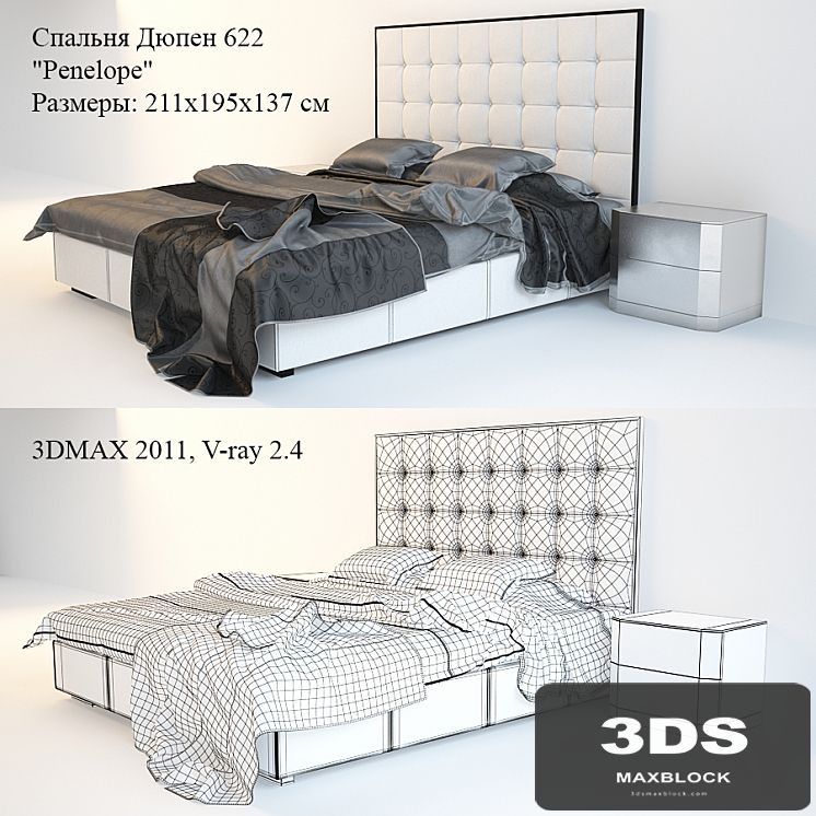 Bed 622 Penelope, Stand M-102 (Dupen)