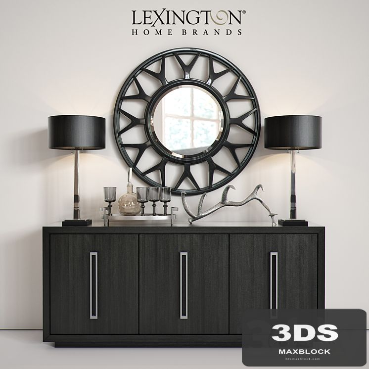 Lexington Targa Buffet &amp; Esprit Round Mirror