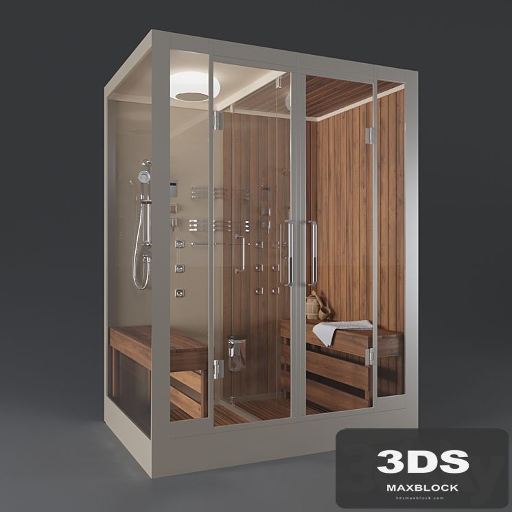 Cabin with Finnish sauna FRANK F907R right-side