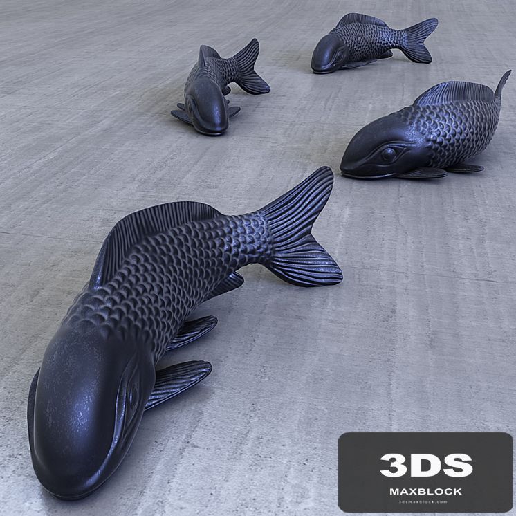Sculpture fish carp