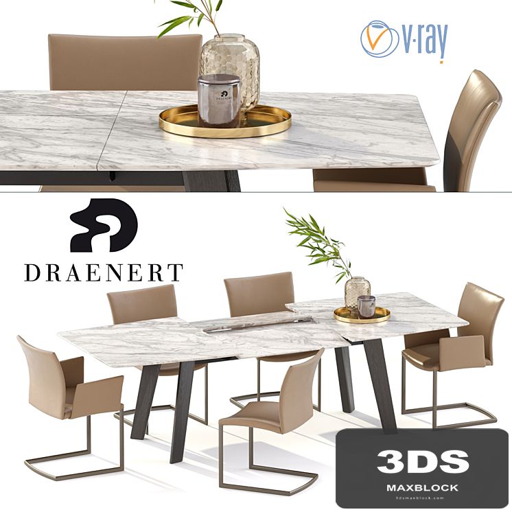DRAENERT Nobile Swing chair / Fontana table