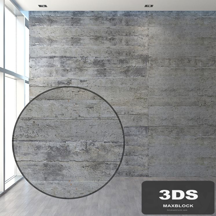 Concrete with traces of formwork