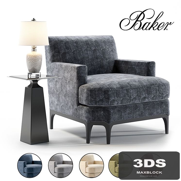 Baker Celestite Lounge Chair
