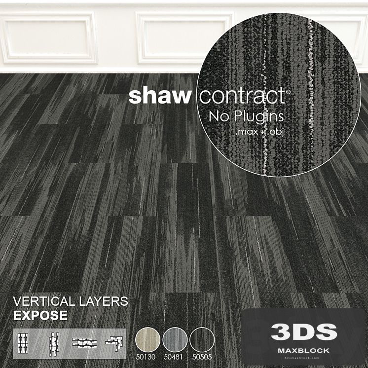 Shaw Carpet Vertical Layers Wall to Wall Floor No 1