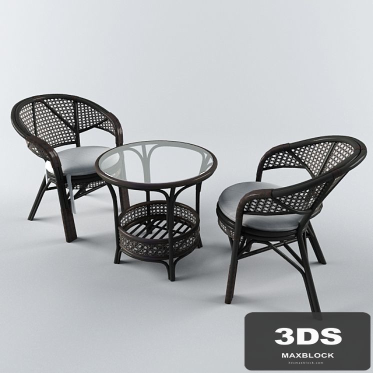 Rotang table and chairs