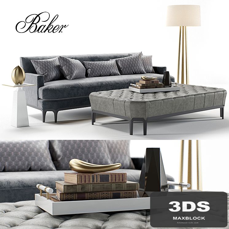 Baker Celestite Sofa