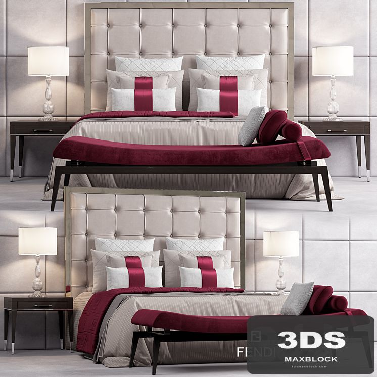 Bed FENDI CASA SAVILE