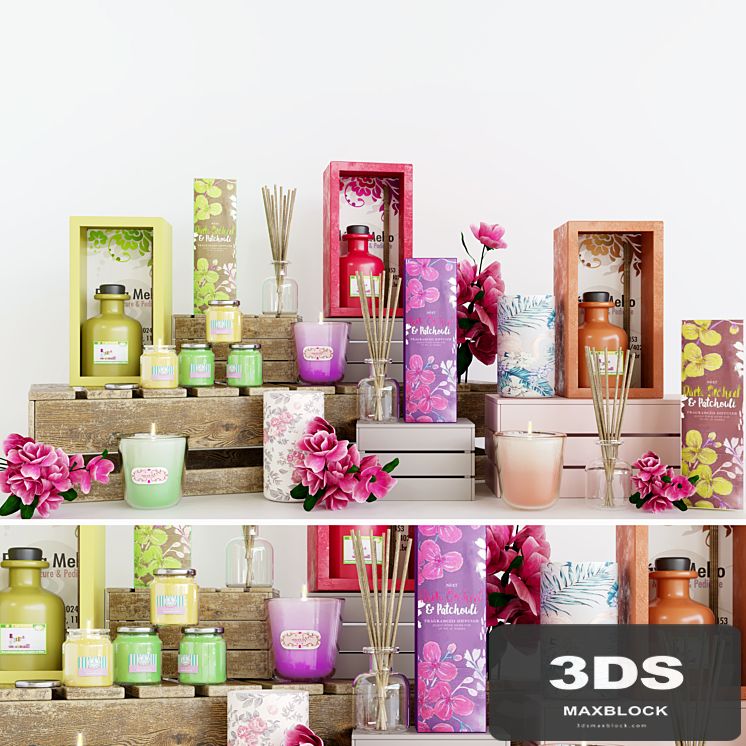 A set of fragrances for the apartment. Aroma stick