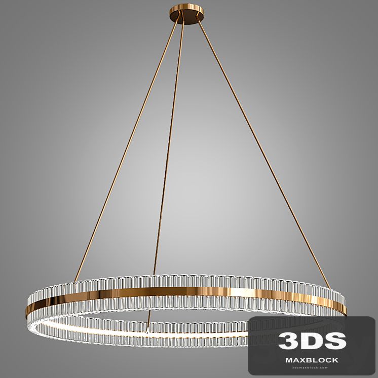 Kash Curve Baguette Chandelier