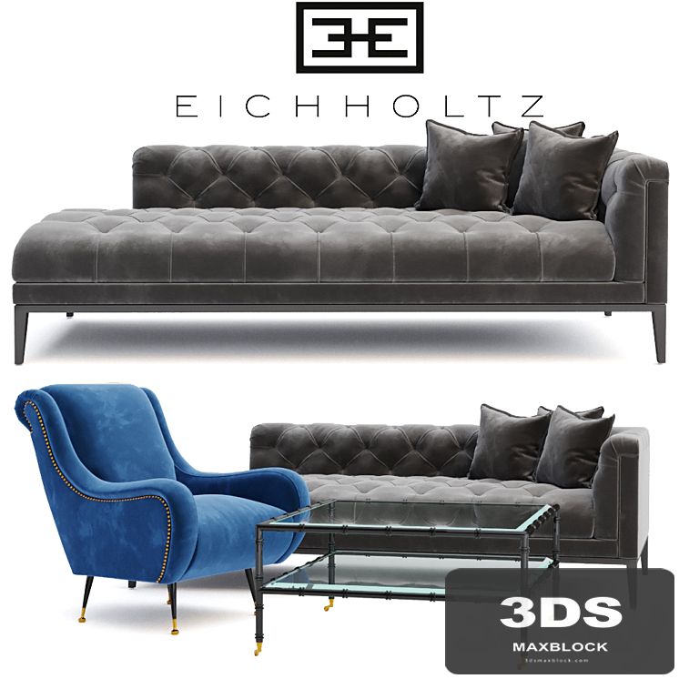 Sofa Eichholtz 111399 Cesare right