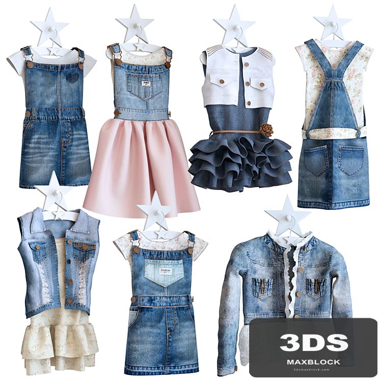 Jeans dresses for a little princesse