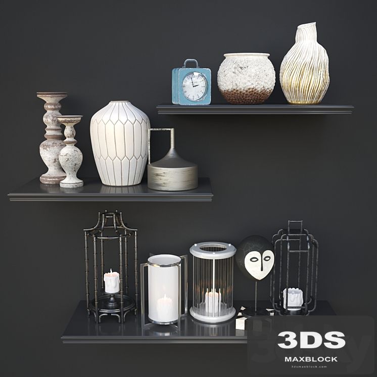 A set of aged decor