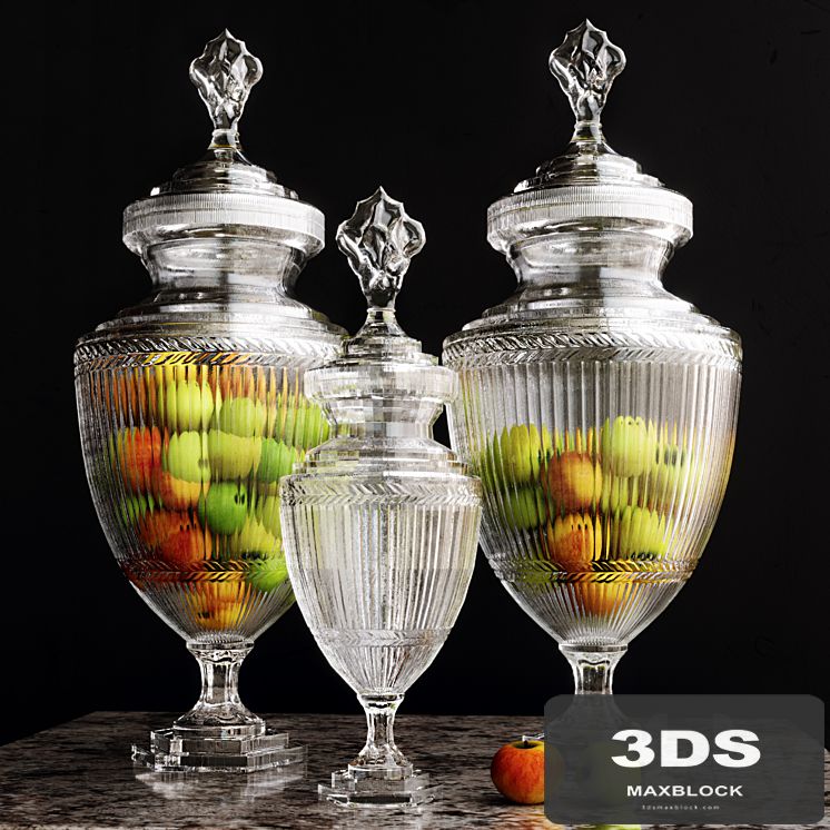 Vase Harcourt Glass L, S